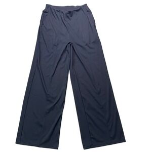 Old Navy PowerSoft Go Dry L Tall Wide Leg Athletic Pants Navy‎ Blue Normcore